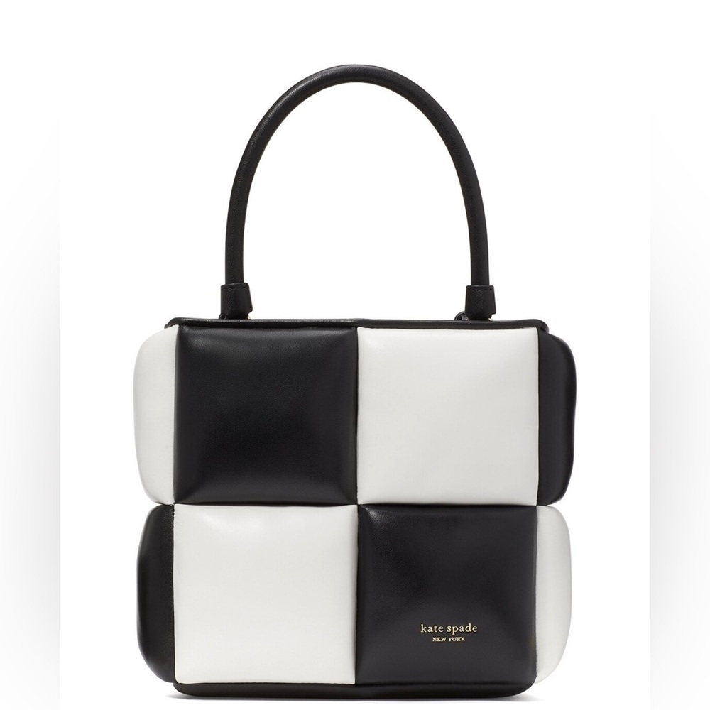 Kate Spade Boxxy Small Colorblocked Tote - Black/White